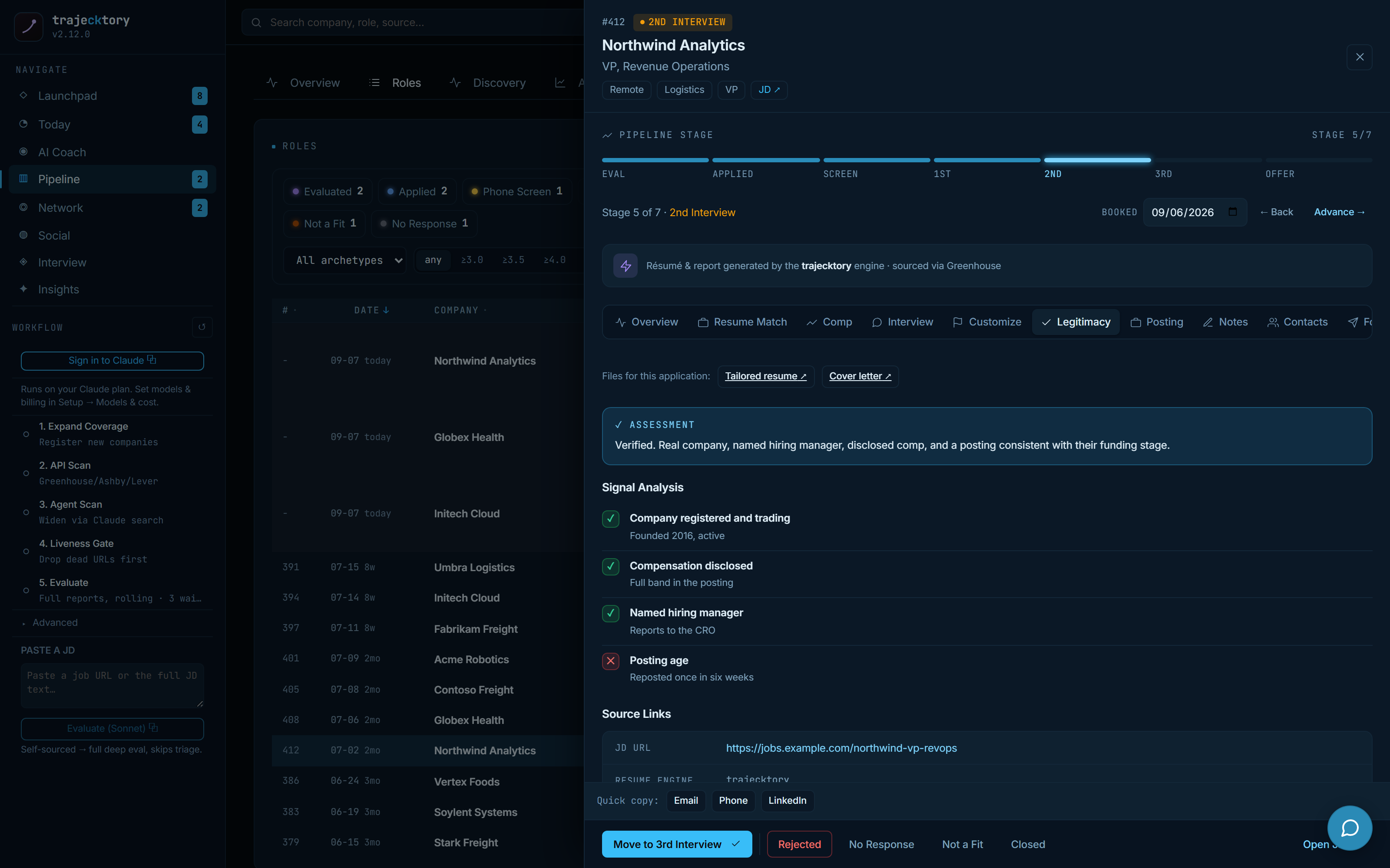 Listing legitimacy signals